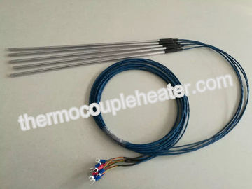 China Única RTD PT100 do sensor de temperatura da linha com 5 milímetros de aço inoxidável/ponta de prova do níquel fornecedor