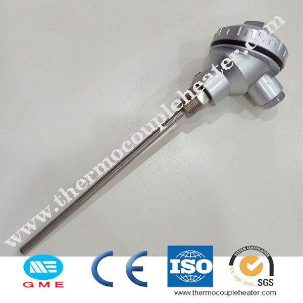 Sheathed PT100 RTD Thermocouple With Process Connection For Industrial Area