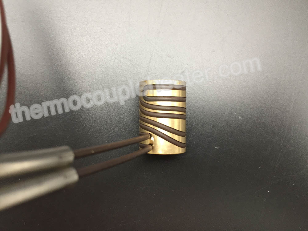 ID 12 MM Press In Brass Coil Heater For Plastic Industry Without Thermocouple