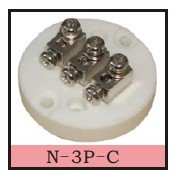 O bloco cerâmico dos componentes C-3P-C do par termoelétrico, níquel o bronze revestido 21 - Calibre de diâmetro de fios 30