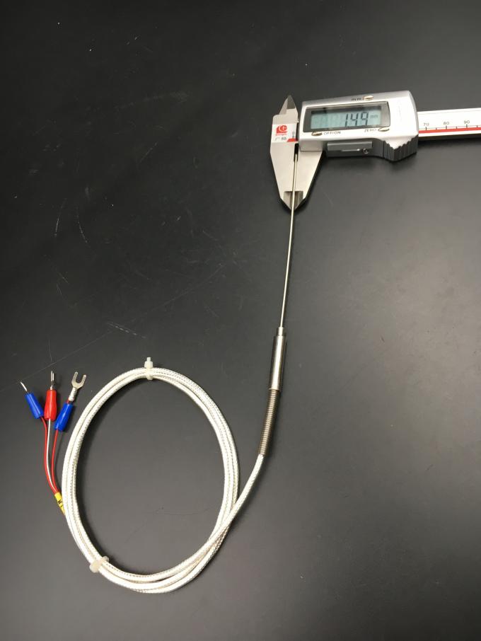 Sensor de temperatura da RTD Pt100 da resistência térmica personalizado com Diamter 1.5mm