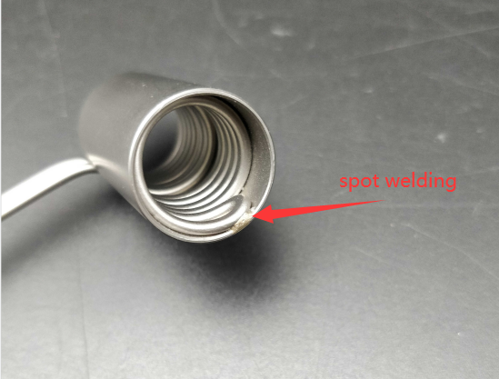 calefatores de bobina tubulares do diâmetro de 1.8mm micro com tampa de aço inoxidável