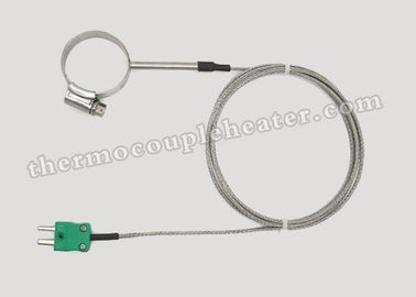 Tipo K do par termoeléctrico da braçadeira de tubulação da aro dos SS para a indústria química do petróleo