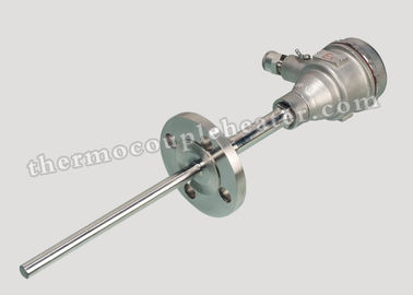Tubo de aço inoxidável do estilo da flange/tipo tipo ponta de prova do fio de J T K de par termoeléctrico