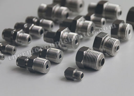 Componentes do par termoeléctrico da medida da temperatura, encaixes da compressão do par termoeléctrico