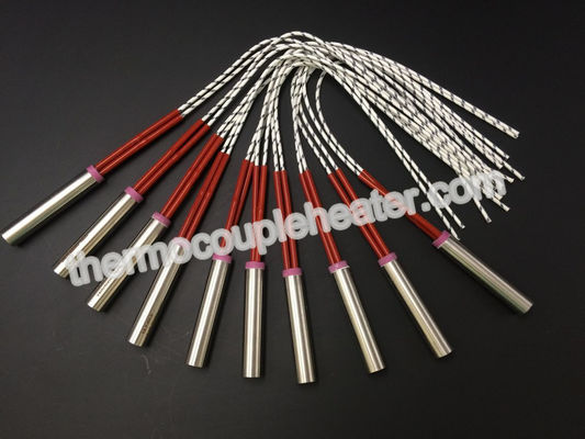 Calefator bonde do cartucho da bainha de aço inoxidável do metal com o par termoelétrico para a impressora 3D