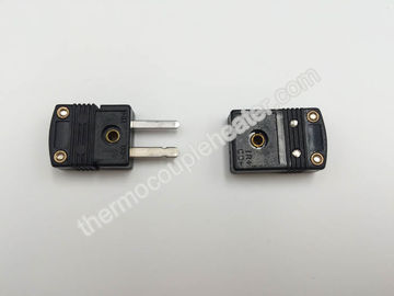 China Tipo preto conectores de par termoelétrico termoplásticos de J mini masculinos e fêmeas fornecedor