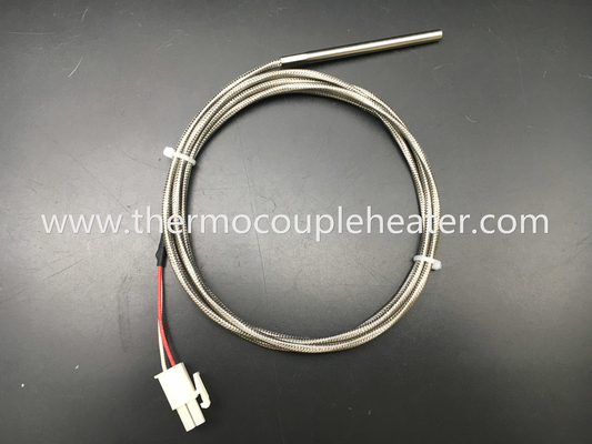 Fio personalizado do sensor de temperatura 2 da RTD PT500 com conector especial