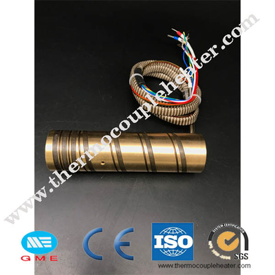 Bobina de bronze Heater And Thermocouple de Heater Nozzle Heater Pressed With da tubulação do corredor quente