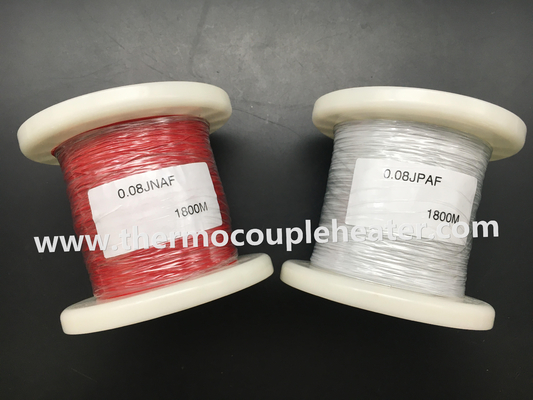 Cabo de par termoelétrico personalizado J 40AWG 0.08mm com revestimento de PTFE