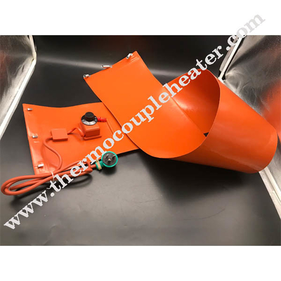 220v 200l calefator de faixa industrial flexível elétrico do cilindro de óleo da borracha de silicone de 55 galões