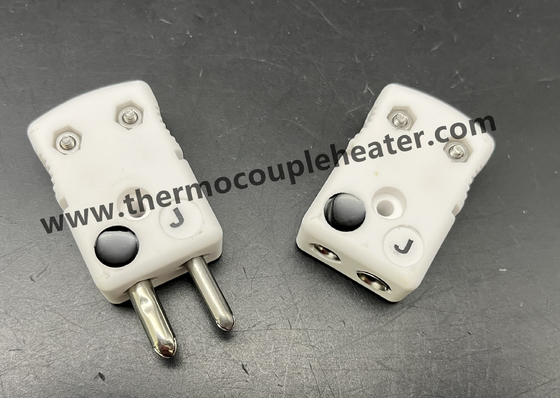 Conector de termocouple cerâmico tipo J Tamanho padrão masculino e feminino
