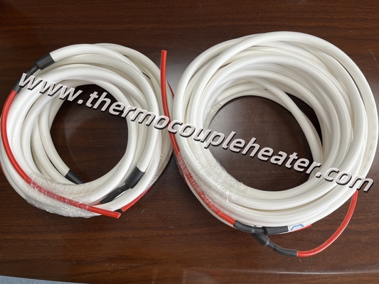 Cabos de aquecimento com revestimento de silicone isolado em PTFE