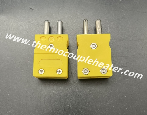 Conector de termopares de tamanho padrão Tipo K / J Plug And Jack