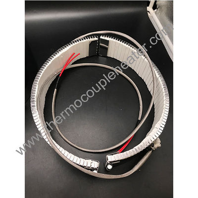 Extrusor de aço inoxidável barril de parafuso aquecedor cerâmico semi-redondo com terminais em 2 metades