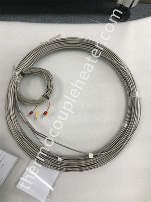 Tipo revestido de aço inoxidável tipo par termoelétrico do diâmetro 1.0mm 1.5mm 3.0mm 6.0mm da ponta de prova de K/j/n