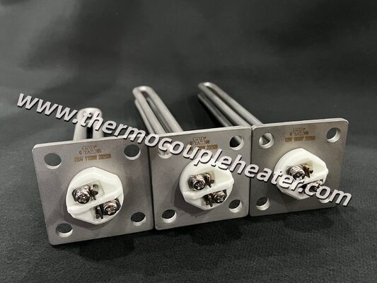Elemento de aquecimento de imersão com flange de aço inoxidável para aquecedor de tanque de água industrial com certificação UL