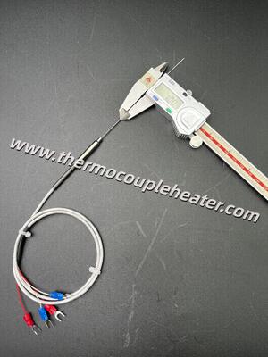 1.0mm Ultra-Fino Mineral Isolado PT100 RTD Sensor 4-Wire Alta Precisão para Espaços Confinados