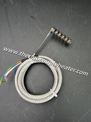 Ultra-Compact Minitubular Coil Heater ID9.5mm Section 3.2x1.8mm For Limited Spaces