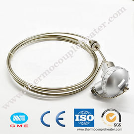 China Tipo sensor da RTD K J do par termoelétrico da armadura de temperatura da bainha com cabeça grande do par termoelétrico fornecedor