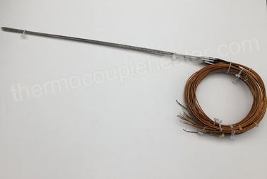 Datilografe a ponta de prova de par termoelétrico de J para o sistema quente do corredor com cabeça do metal e tubo do psiquiatra