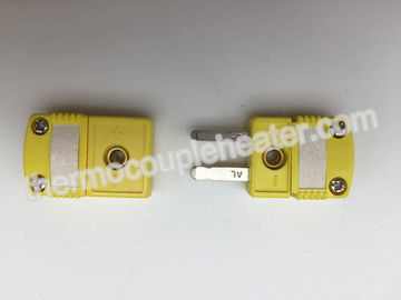 Tipo termoplástico amarelo homem e fêmea dos conectores de par termoelétrico de K para Industria