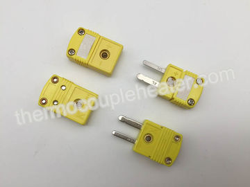 Mini tipo termoplástico homem do conector de par termoelétrico de K e mini tamanho fêmea