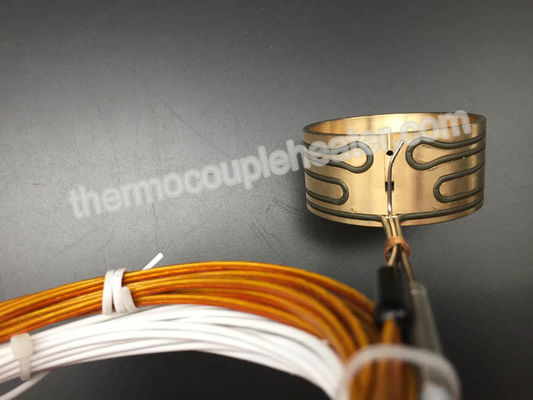 Imprensa IP65 nos calefatores de bobina de bronze do bocal para o sistema do corredor/modelagem por injeção quentes