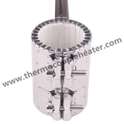 Calefatores de faixa cerâmicos do fio de resistência do nicromo da bainha SS304 para a indústria plástica