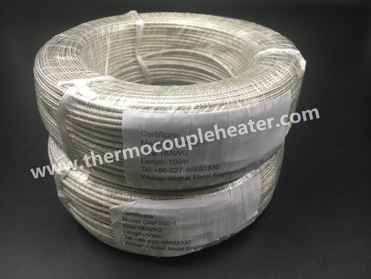 A fibra de vidro de alta temperatura do cabo isolou com Mesh Protection de aço inoxidável