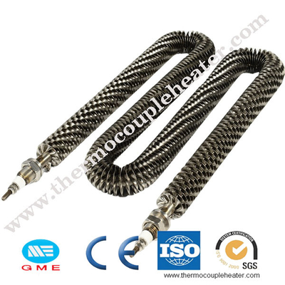 tipo elemento de 6mm 15kw u de aquecimento finned finned tubular do calefator de ar 750w