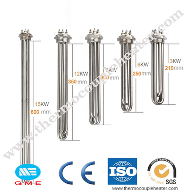 Imersão elétrica industrial Heater Heating Element do parafuso da água da bobina 3000 watts