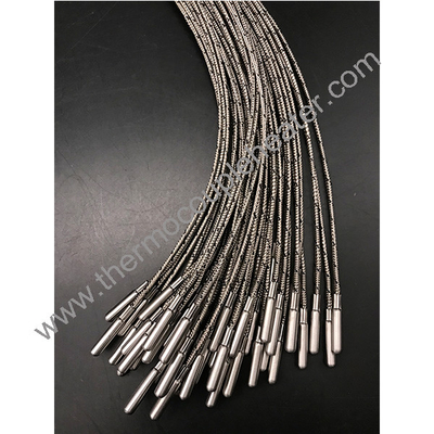 Stainless Steel Probe Rtd Thermocouple Type J, K Temperature Sensor PT100