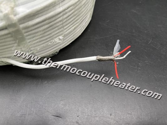 Pt100 RTD Extension Cable With Teflon Insulation And SS Braided Shielding