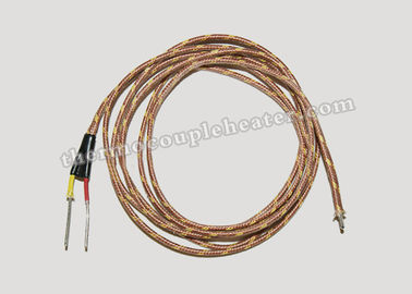 Tipo isolado fibra de vidro K de Thermocouple Extension Cable do condutor com revestimento