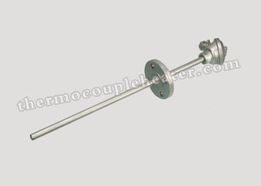 Tubo de aço inoxidável do estilo da flange/tipo tipo ponta de prova do fio de J T K de par termoeléctrico
