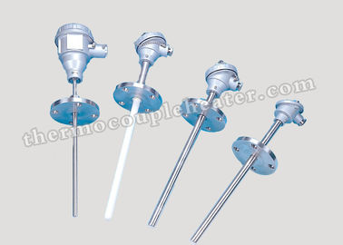 Tubo de aço inoxidável do estilo da flange/tipo tipo ponta de prova do fio de J T K de par termoeléctrico