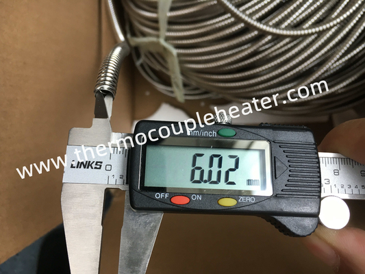Tubulação de aço inoxidável da proteção da mangueira para o diâmetro interno 6mm de Heater Cable