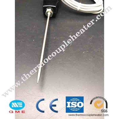 Estilo de aço inoxidável do sensor de temperatura PT100 da RTD com ponto afiado