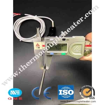 Estilo de aço inoxidável do sensor de temperatura PT100 da RTD com ponto afiado