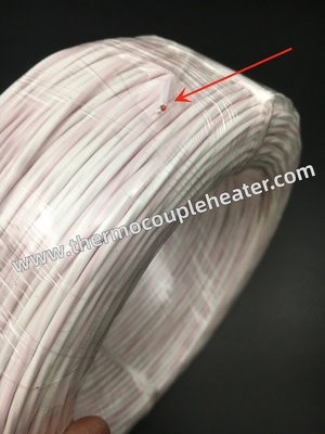 Cabo 3x24AWG da compensação da RTD PT100 com branco vermelho da isolação do PTFE