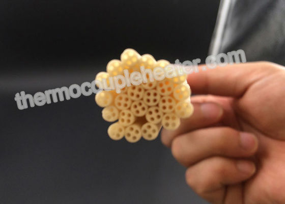 Alumina alta 99,5% isoladores cerâmicos do par termoelétrico AL2O3 com núcleo quatro