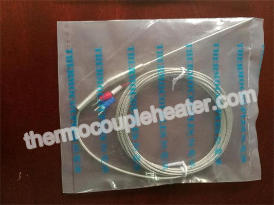 J datilografa a ponta de prova da temperatura da RTD com a baioneta fixada mola isolada mineral