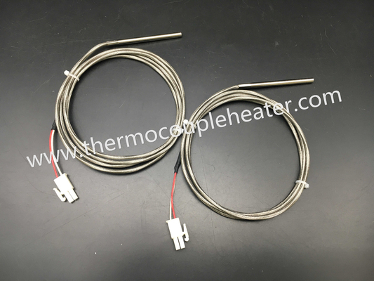 Fio personalizado do sensor de temperatura 2 da RTD PT500 com conector especial