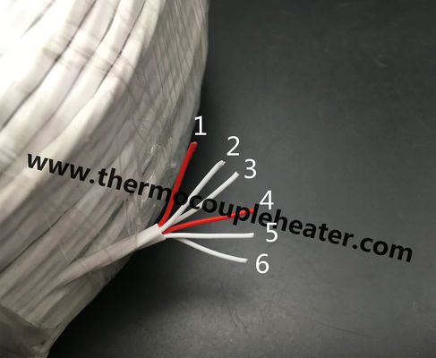Cabo 6-Wire da RTD PT100 com isolação do PTFE