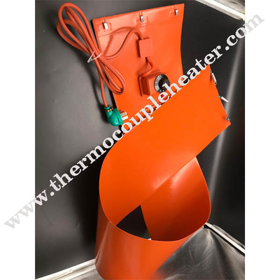 220v 200l calefator de faixa industrial flexível elétrico do cilindro de óleo da borracha de silicone de 55 galões