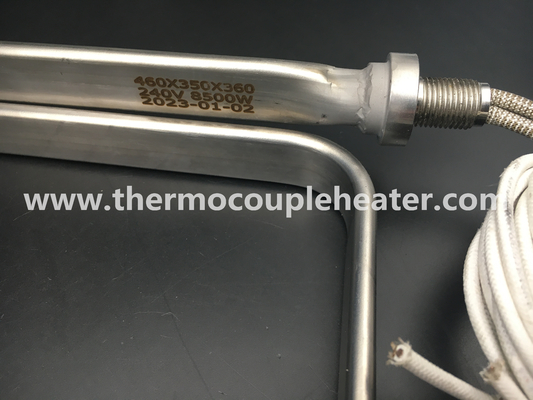 Elemento de aquecimento tubular liso personalizado para o óleo que frita o aquecimento 240V 8500W