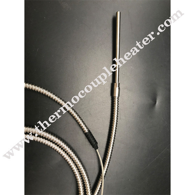 Tipo revestido de aço inoxidável tipo par termoelétrico do diâmetro 1.0mm 1.5mm 3.0mm 6.0mm da ponta de prova de K/j/n