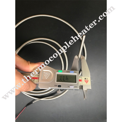 Tipo revestido de aço inoxidável tipo par termoelétrico do diâmetro 1.0mm 1.5mm 3.0mm 6.0mm da ponta de prova de K/j/n
