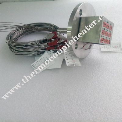 Tipo multiponto par termoelétrico do sensor de temperatura N com conectores do espadim